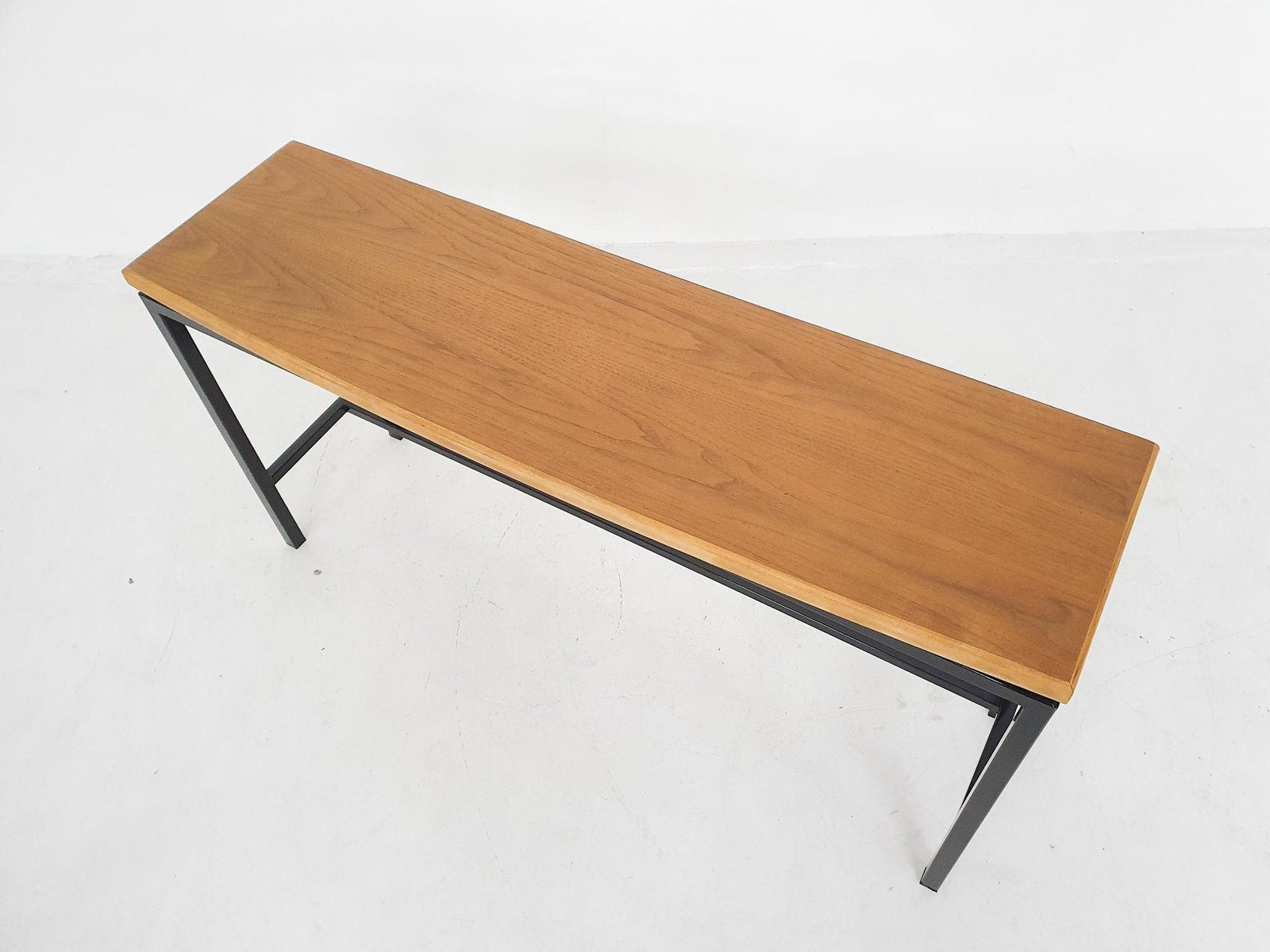 Mid-Century Teak and Metal Side Table, the Netherlands, 1960s-ZO-842879