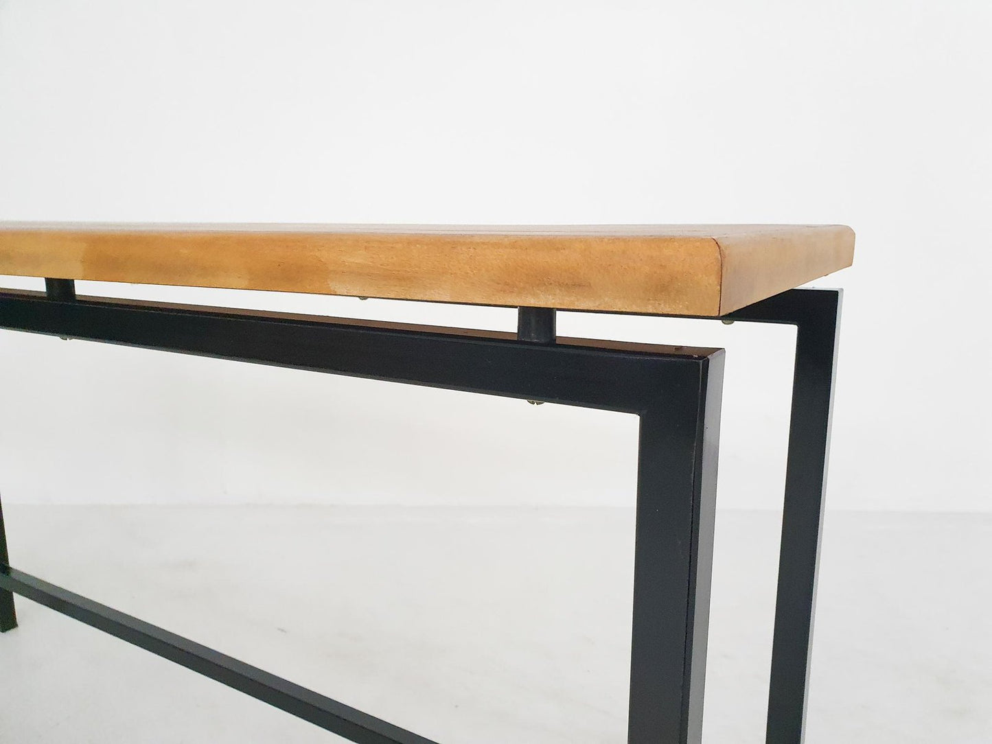 Mid-Century Teak and Metal Side Table, the Netherlands, 1960s