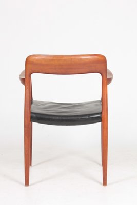 Mid-Century Teak and Patinated Leather Sofa by Niels Otto Møller for J.L. Møllers, 1960s-FK-594261