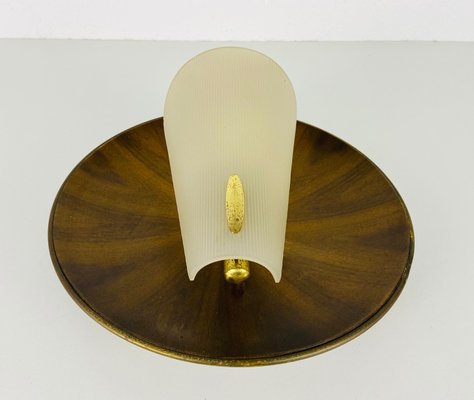 Mid-Century Teak and Plexi Glass Wall Lamp in the Style of Stilnovo, Italy-PUK-975193