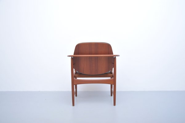 Mid-Century Teak Armchair by Arne Hovmand-Olsen for Jute-ZE-801888