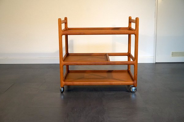 Mid-Century Teak Bar Cart by Johannes Andersen for Silkeborg-CIP-2023670