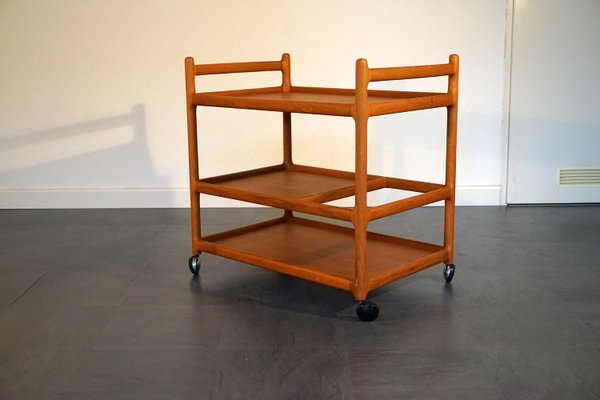 Mid-Century Teak Bar Cart by Johannes Andersen for Silkeborg-CIP-2023670