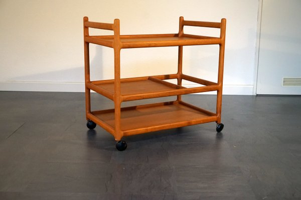 Mid-Century Teak Bar Cart by Johannes Andersen for Silkeborg-CIP-2023670