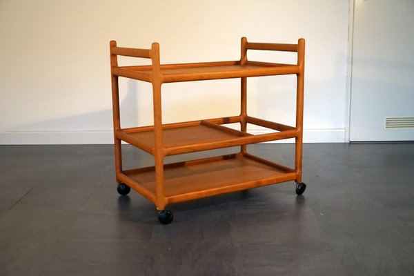 Mid-Century Teak Bar Cart by Johannes Andersen for Silkeborg-CIP-2023670