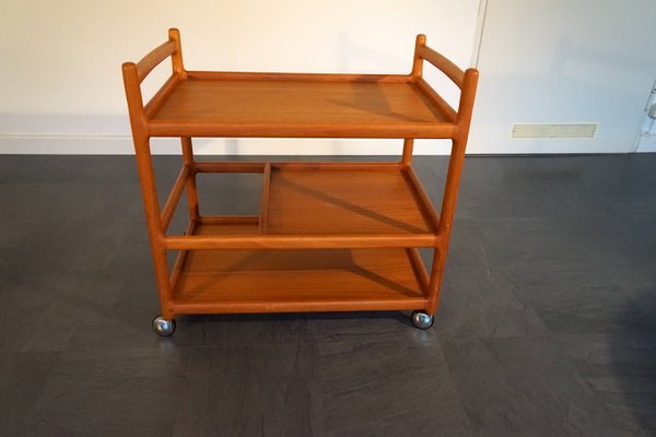 Mid-Century Teak Bar Cart by Johannes Andersen for Silkeborg-CIP-2023670