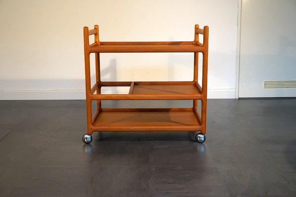 Mid-Century Teak Bar Cart by Johannes Andersen for Silkeborg-CIP-2023670