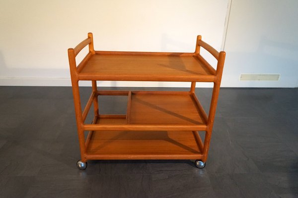 Mid-Century Teak Bar Cart by Johannes Andersen for Silkeborg-CIP-2023670