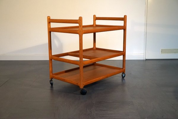 Mid-Century Teak Bar Cart by Johannes Andersen for Silkeborg-CIP-2023670