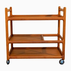 Mid-Century Teak Bar Cart by Johannes Andersen for Silkeborg-CIP-2023670