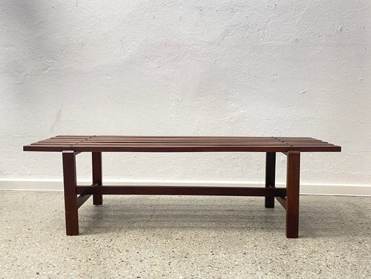 Mid-Century Teak Bench by Ezio Longhi for Elam, Italy, 1950s-CZ-2017379