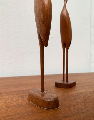 Mid-Century Teak Birds, 1960s, Set of 3-UAH-1271253