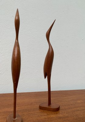 Mid-Century Teak Birds, 1960s, Set of 3-UAH-1271253