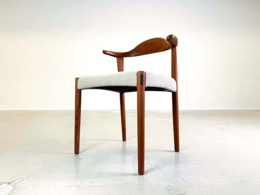 Mid-Century Teak Bullhorn Chair by Harry Østergaard for Randers Møbelfabrik, 1960s-QDV-2032256