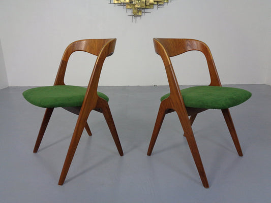 Mid-Century Teak Chairs from Vamo Sondeborg, 1960s, Set of 2