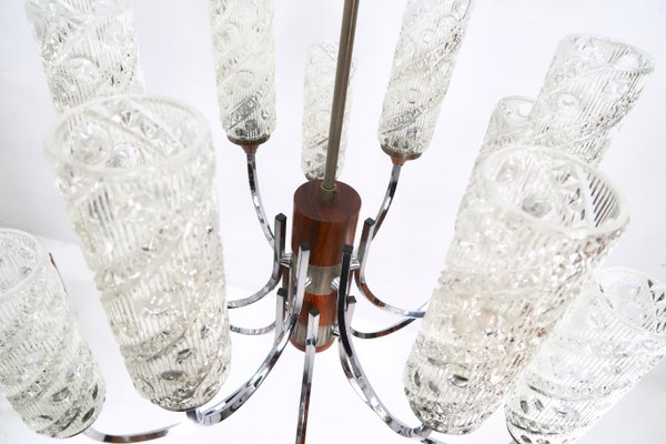 Mid-Century Teak Chandelier, 1960s-XH-786533