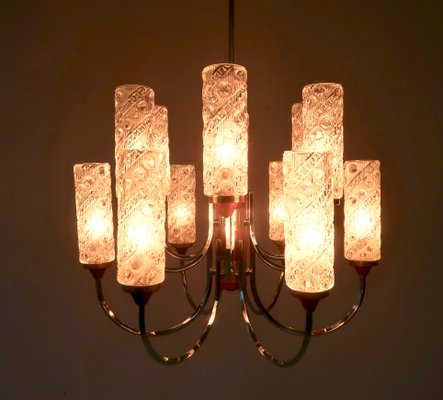 Mid-Century Teak Chandelier, 1960s-XH-786533