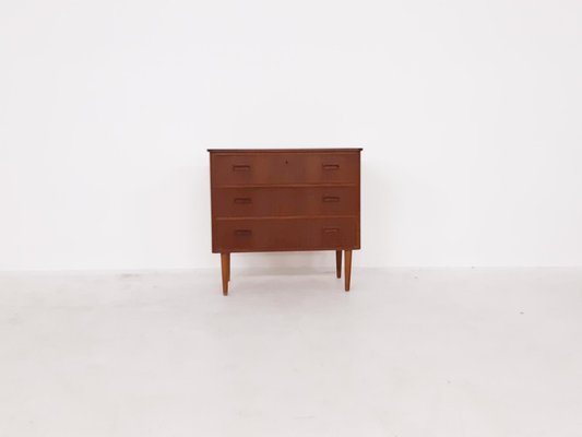 Mid-Century Teak Chest of Drawers, the Netherlands, 1950s-ZO-697543