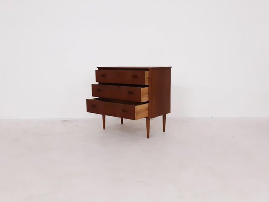 Mid-Century Teak Chest of Drawers, the Netherlands, 1950s-ZO-697543