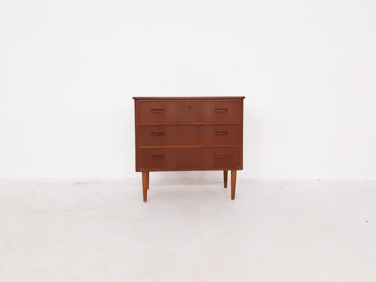 Mid-Century Teak Chest of Drawers, the Netherlands, 1950s-ZO-697543