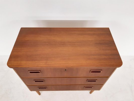 Mid-Century Teak Chest of Drawers, the Netherlands, 1950s-ZO-697543