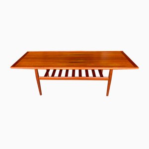 Mid-Century Teak Coffee Table by Grete Jalk, Denmark, 1960s-WSA-1063446