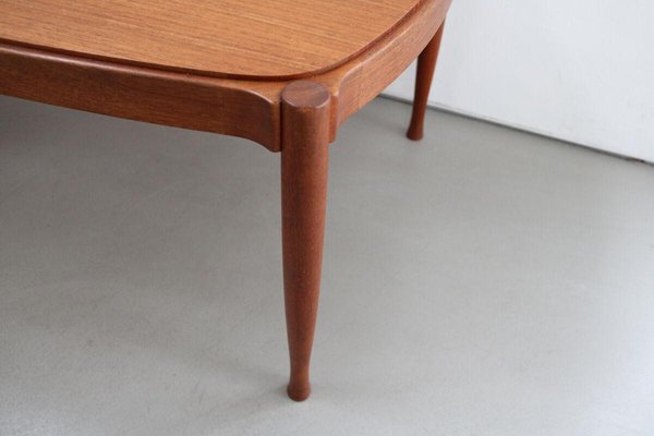 Mid-Century Teak Coffee Table, Denmark, 1960s-FJP-1729837