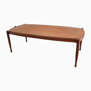 Mid-Century Teak Coffee Table, Denmark, 1960s-FJP-1729837