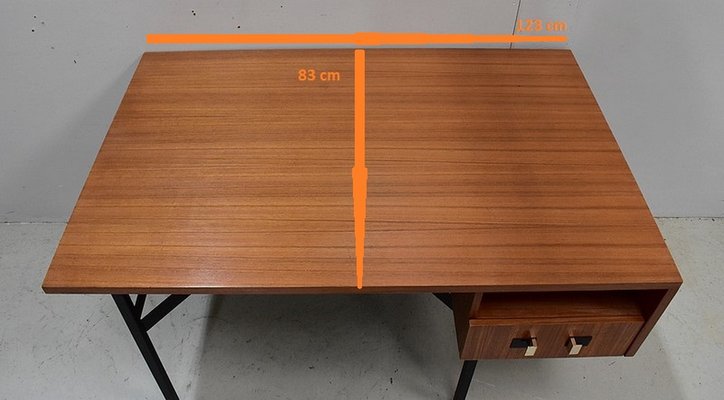 Mid-Century Teak Desk-RVK-595403