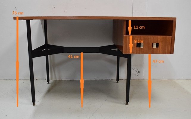 Mid-Century Teak Desk-RVK-595403