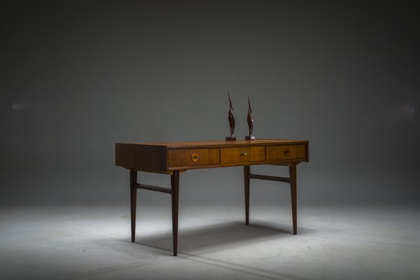 Mid-Century Teak Desk attributed to Bartels Works, 1960s-ZZH-2028294