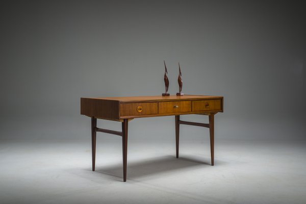 Mid-Century Teak Desk attributed to Bartels Works, 1960s-ZZH-2028294