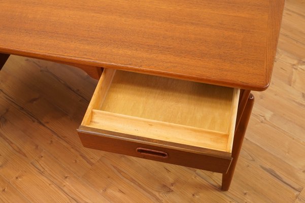 Mid-Century Teak Desk by Svend Åge Madsen for Sigurd Hansen-KIJ-717142