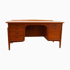 Mid-Century Teak Desk by Svend Åge Madsen for Sigurd Hansen-KIJ-717142