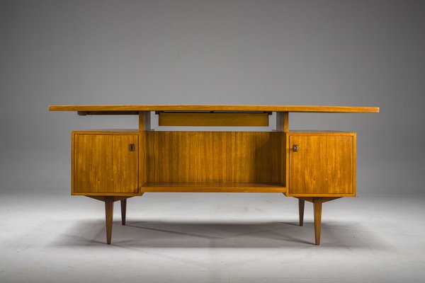 Mid-Century Teak Desk, Joseph Bachleitne for Deve, Deutschland, 1970s-ZZH-2041414