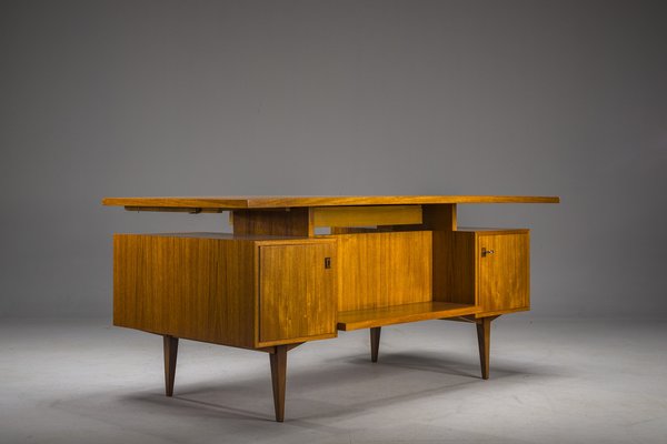 Mid-Century Teak Desk, Joseph Bachleitne for Deve, Deutschland, 1970s-ZZH-2041414