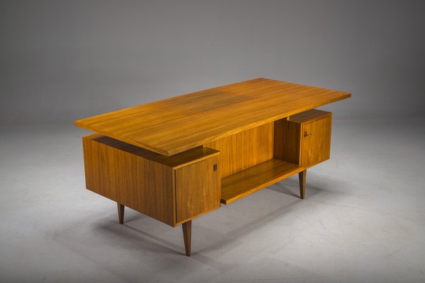 Mid-Century Teak Desk, Joseph Bachleitne for Deve, Deutschland, 1970s-ZZH-2041414