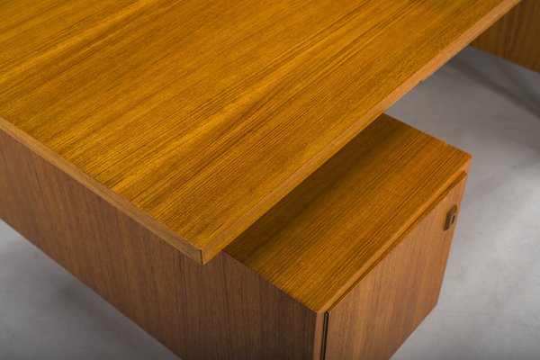 Mid-Century Teak Desk, Joseph Bachleitne for Deve, Deutschland, 1970s-ZZH-2041414