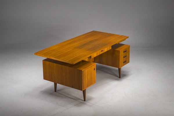 Mid-Century Teak Desk, Joseph Bachleitne for Deve, Deutschland, 1970s-ZZH-2041414