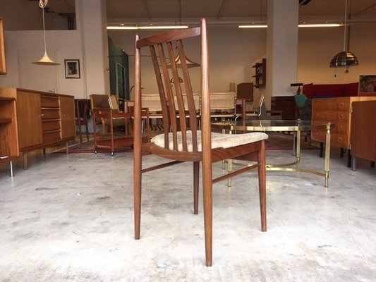 Mid-Century Teak Dining Chairs, 1950s, Set of 6-WSA-831321