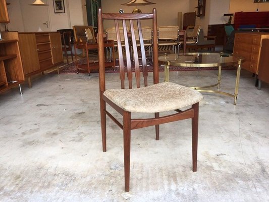 Mid-Century Teak Dining Chairs, 1950s, Set of 6-WSA-831321