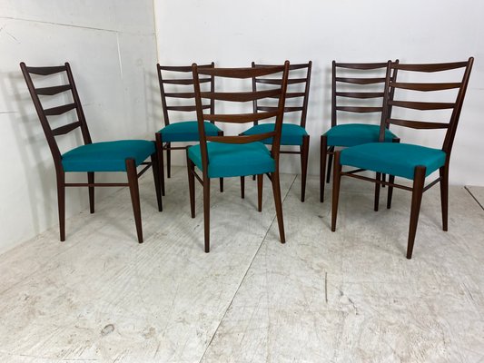 Mid-Century Teak Dining Chairs by Cees Braakman for Pastoe, 1950s, Set of 6-DE-1113457