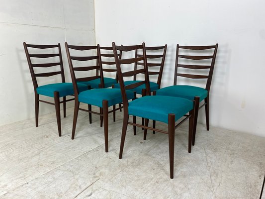 Mid-Century Teak Dining Chairs by Cees Braakman for Pastoe, 1950s, Set of 6-DE-1113457