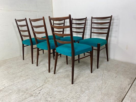 Mid-Century Teak Dining Chairs by Cees Braakman for Pastoe, 1950s, Set of 6-DE-1113457