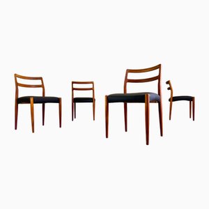 Mid-Century Teak Dining Chairs by Johannes Andersen for Uldum Møbelfabrik, 1960s, Set of 4-QDV-2032258