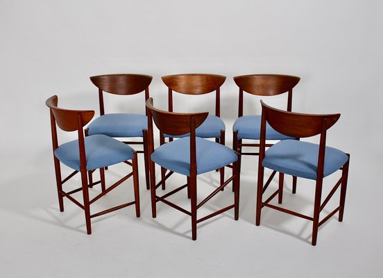 Mid-Century Teak Dining Chairs by Peter Hvidt & Orla Mølgaard-Nielsen for Soborg Mobler, 1950s, Set of 6-NB-562776