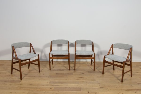 Mid-Century Teak Dining Chairs, Denmark 1960s, Set of 4-NIT-2017211