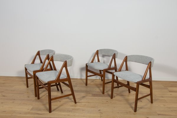 Mid-Century Teak Dining Chairs, Denmark 1960s, Set of 4-NIT-2017211