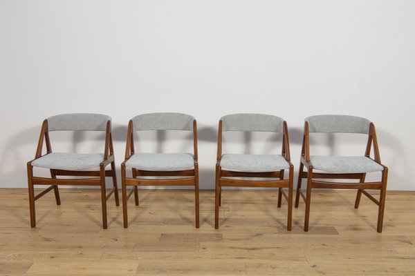 Mid-Century Teak Dining Chairs, Denmark 1960s, Set of 4-NIT-2017211