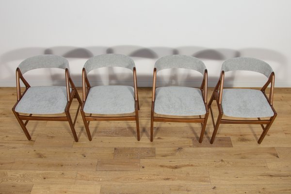 Mid-Century Teak Dining Chairs, Denmark 1960s, Set of 4-NIT-2017211